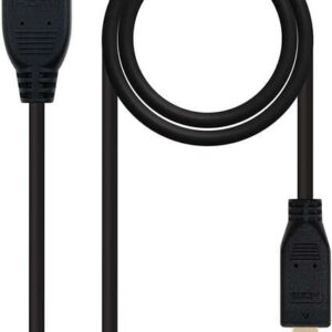 nanocable cable micro hdmi v1.4 macho a hdmi v1.4 macho 1.80m alta velocidad color negro