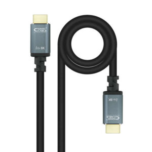 nanocable cable hdmi 2.1 iris 8k macho a hdmi 2.1 iris 8k macho 2m color negro