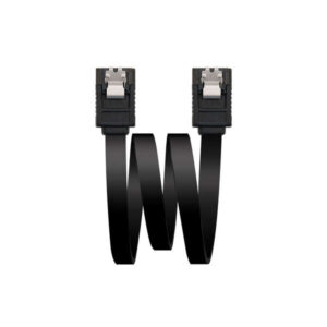 nanocable cable datos sata iii 6gbps con anclajes 0.50m color negro
