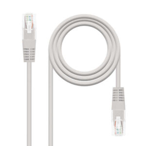 nanocable cable de red latiguillo rj45 cat.6 utp awg24 1m color gris