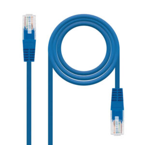nanocable cable de red latiguillo rj45 cat.6 utp awg24 3m color azul