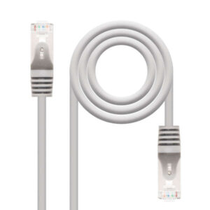 nanocable cable de red latiguillo rj45 cat.6 ftp awg24 15m color gris