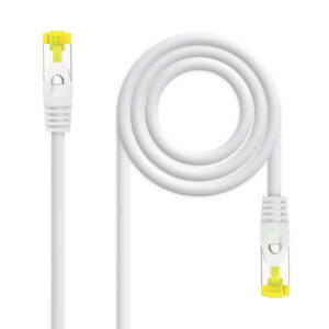 nanocable cable de red latiguillo rj45 lszh cat.6a sftp awg26 1m color blanco