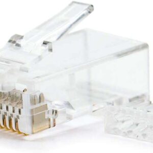 nanocable pack de 10 conectores rj45 8 hilos cat.6 color transparente