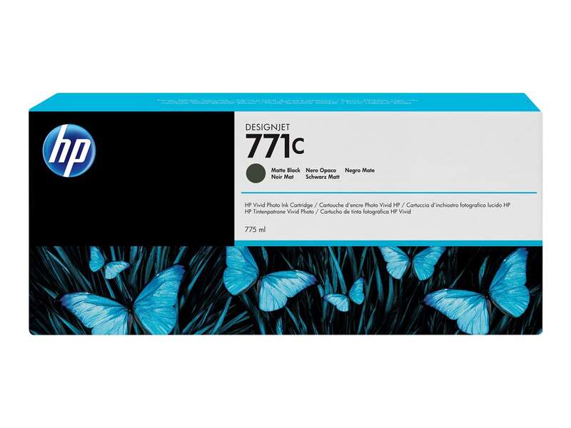 hp 771c negro mate cartucho de tinta original b6y07a