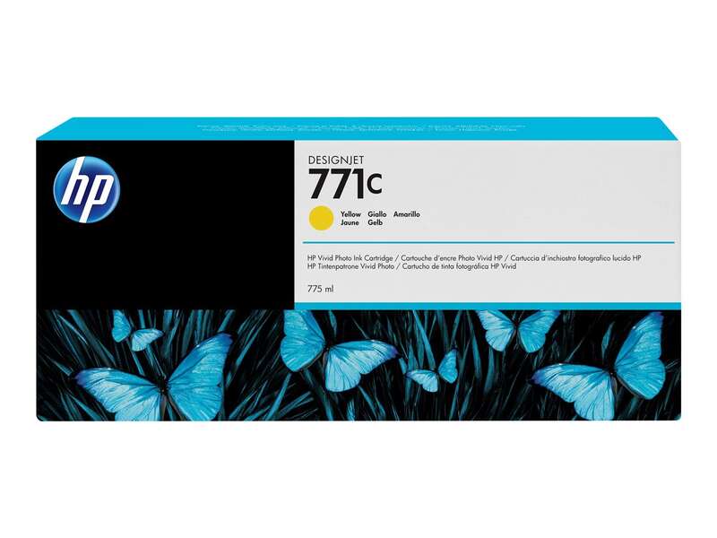 hp 771c amarillo cartucho de tinta original b6y10a