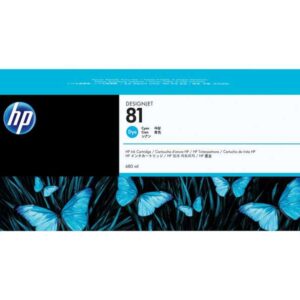 hp 81 cyan cartucho de tinta original c4931a