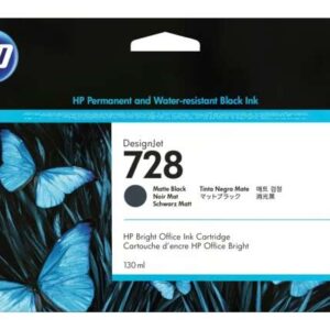 hp 728 negro mate cartucho de tinta original 3wx25a