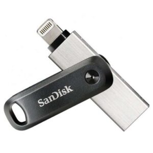 sandisk ixpand go memoria usb 3.0 y lightning 64gb diseño metalico/plastico color acero/negro (pendrive)