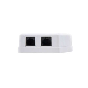 nanocable roseta de superficie rj45 cat.6 utp 2 tomas