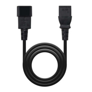 nanocable cable de alimentacion cpu c13 hembra a c14 macho 3m color negro