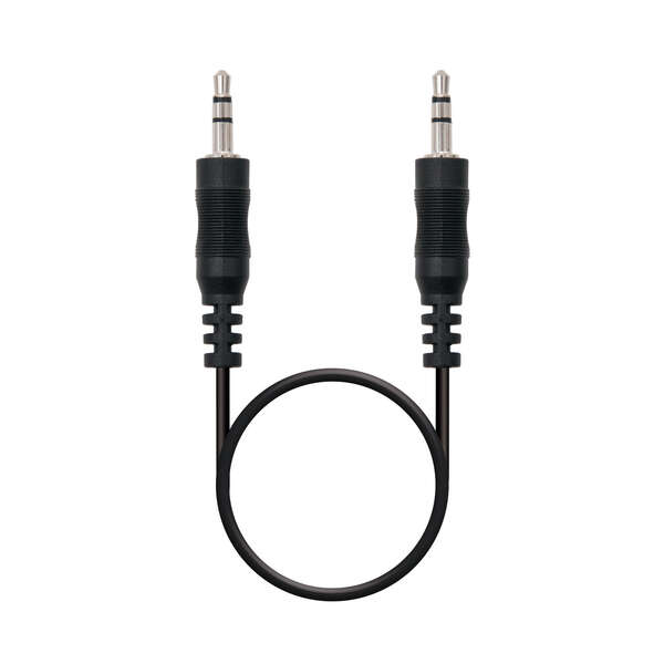 nanocable cable audio estereo jack 3.5mm macho a jack 3.5mm macho 1.50m color negro