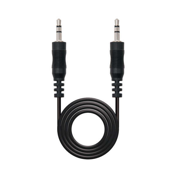 nanocable cable audio estereo jack 3.5mm macho a jack 3.5mm macho 5m color negro