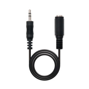 nanocable cable audio estereo jack 3.5mm macho a jack 3.5mm hembra 5m color negro