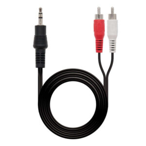 nanocable cable audio estereo jack 3.5mm macho a 2x rca macho 10m color negro