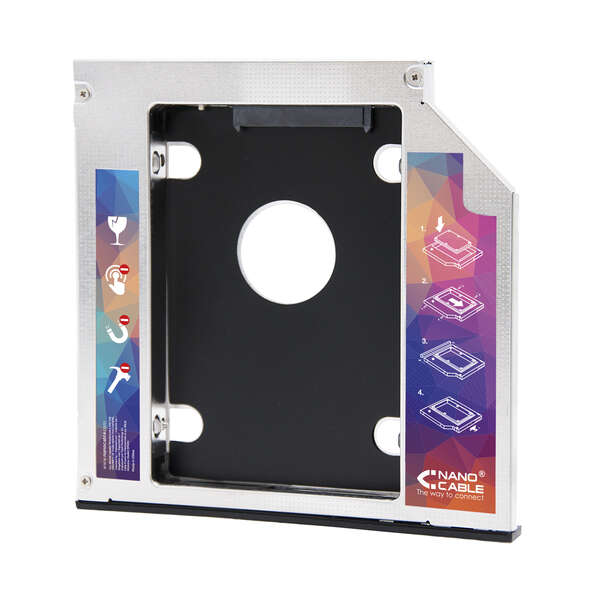 nanocable adaptador de disco duro de 7.0 mm para unidad optica de 9.5 mm en portatil