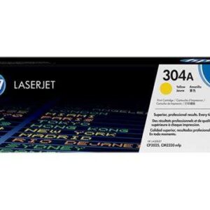 hp cc532a amarillo cartucho de toner original 304a