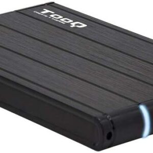 tooq carcasa externa hdd/sdd 2.5" hasta 9,5mm sata usb 3.0 color negro
