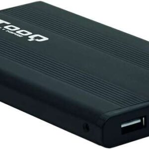 tooq carcasa externa hdd/sdd 2.5" hasta 9,5mm sata usb 2.0 color negro