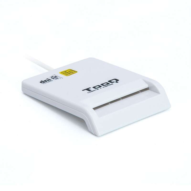 tooq lector de dnie usb color blanco