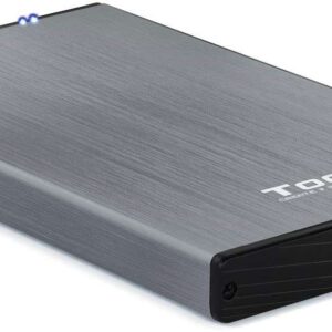 tooq carcasa externa hdd/sdd 2.5" hasta 9,5mm sata usb 3.0 color gris