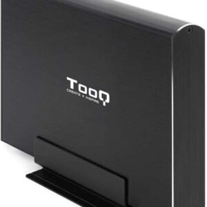tooq carcasa externa hdd 3.5" sata usb 3.0/3.1 gen1 con soporte color negro