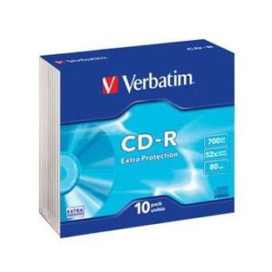 verbatim cd r 700mb caja (pack 10 uds)