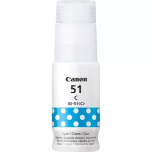 canon gi51 cyan botella de tinta original gi51c/4546c001