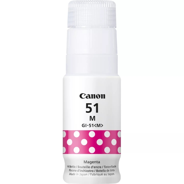 canon gi51 magenta botella de tinta original gi51m/4547c001