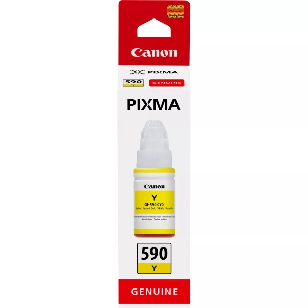 canon gi590 amarillo botella de tinta original gi590y/1606c001