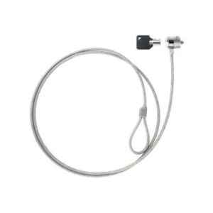 tooq cable de seguridad universal con llave para portatiles acero 4.5mm longitud 1.50m