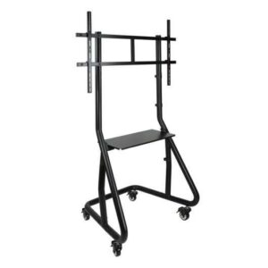 tooq soporte de pantalla de suelo con ruedas 60" 105" bloqueo de ruedas sistema antirrobo gestion de cables peso max 100kg vesa 1000x600mm color negro