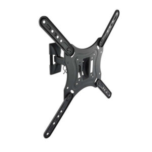 tooq soporte de pared con brazo para tv de 23" 55" giratorio e inclinable gestion de cables peso max 30kg vesa 400x400mm color negro
