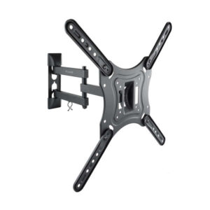 tooq soporte de pared con brazo articulado para tv de 23" 55" giratorio e inclinable gestion de cables peso max 30kg vesa 400x400mm color negro