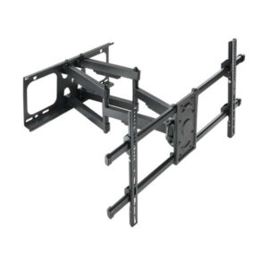 tooq soporte de pared con doble brazo articulado para tv de 37" 90" giratorio e inclinable peso max 75kg vesa 800x400mm color negro