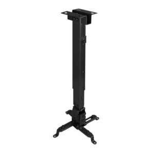 tooq soporte universal de techo para proyector inclinable y giratorio peso max 20kg color negro