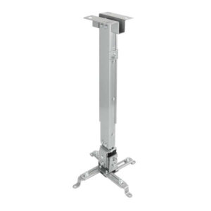 tooq soporte universal de techo para proyector inclinable y giratorio peso max 20kg color plata