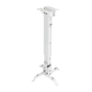 tooq soporte universal de techo para proyector inclinable y giratorio peso max 20kg color blanco