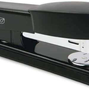 rapesco bowfin grapadora metalica de sobremesa hasta 25 hojas grapas 26/6, 24/6 grapado cerrado y abierto color negro