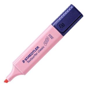 staedtler textsurfer classic 364 pastel marcador fluorescente punta biselada trazo entre 1 5mm tinta con base de agua color carmin claro