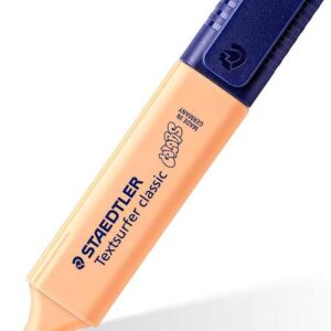 staedtler textsurfer classic 364 pastel marcador fluorescente punta biselada trazo entre 1 5mm tinta con base de agua color melocoton