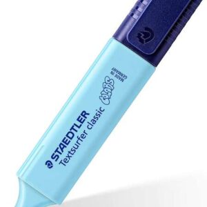 staedtler textsurfer classic 364 vintage marcador fluorescente punta biselada trazo entre 1 5mm tinta con base de agua color azul cielo