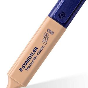 staedtler textsurfer classic 364 vintage marcador fluorescente punta biselada trazo entre 1 5mm tinta con base de agua color arena