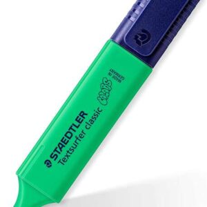 staedtler textsurfer classic 364 marcador fluorescente punta biselada trazo entre 1 5mm tinta con base de agua color verde palido