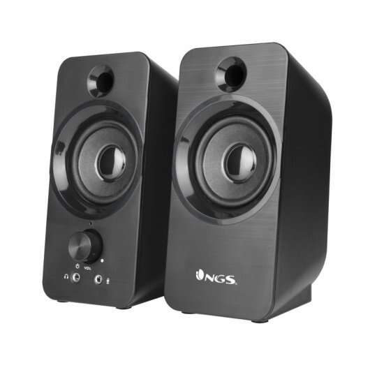 ngs altavoces multimedia usb 2.0 12w conexion jack 3.5mm controles en altavoz