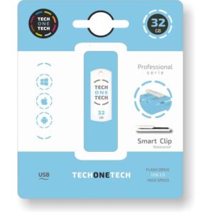 techonetech pro smart clip memoria usb 2.0 32gb (pendrive)