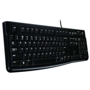 logitech k120 teclado usb resistente a salpicaduras cable de 1.50m