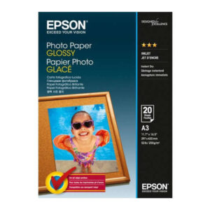 epson papel fotografico glossy a3 20 hojas 297x420mm 200gr