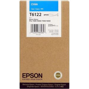 epson t6122 cyan cartucho de tinta original c13t612200