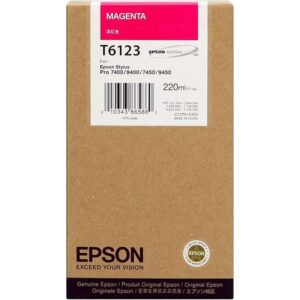 epson t6123 magenta cartucho de tinta original c13t612300